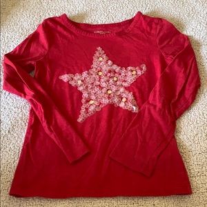 Sequin star shirt